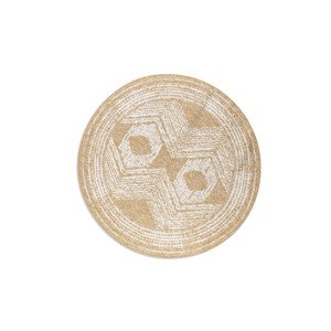 Kusový koberec Gemini 106032 Ochre kruh z kolekce Elle – na ven i na doma - 100x100 (průměr) kruh cm ELLE Decoration koberce