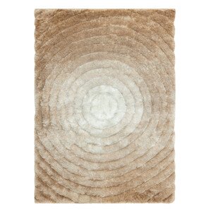 AKCE: 120x160 cm Kusový koberec Flim 008-B1 Circles beige - 120x160 cm Dywany Łuszczów