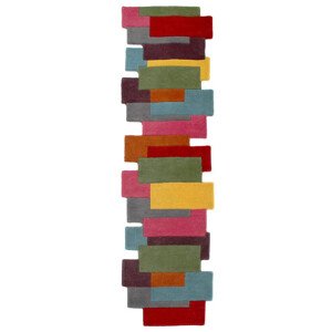 Běhoun Abstract Collage Multi - 66x300 cm Flair Rugs koberce