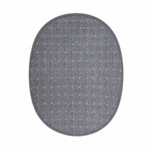 AKCE: 50x80 cm Kusový koberec Udinese šedý ovál - 50x80 cm Vopi koberce