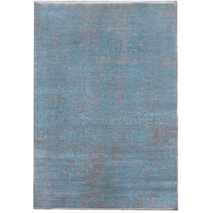 AKCE: 140x200 cm Ručně vázaný kusový koberec Diamond DC-JK 1 Silver/light blue - 140x200 cm Diamond Carpets koberce
