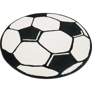 Dětský kusový koberec Prime Pile Fussball 100015 - 200x200 (průměr) kruh cm Hanse Home Collection koberce