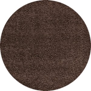 Kusový koberec Dream Shaggy 4000 Brown kruh - 80x80 (průměr) kruh cm Ayyildiz koberce