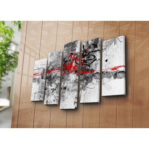 ASIR Sada nástěnných obrazů na plátně NÁPISY 105 cm