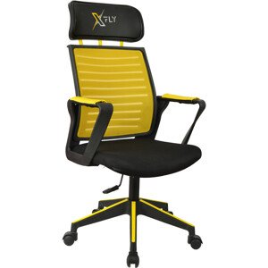 ASIR Kancelářské herní křeslo XFLY žluté černé