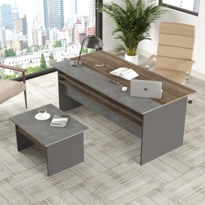 ASIR Set kancelářského nábytku VS6 hnědý šedý antracit
