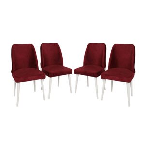 ASIR Set židlí NOVA červený bílý