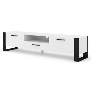 BIM Televizní stolek NUKA 200 cm bílý mat