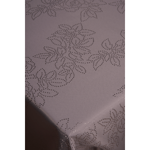 KONSIMO Šedý ubrus LUCES se vzorem květin 140 x 220 cm