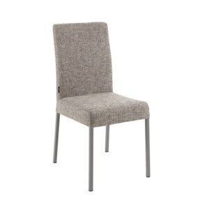 ATAN Jídelní židle Dax nerez/cappuccino - II.jakost