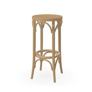 ATAN Barová dřevěná židle 371 073 N°73 ořech - II.jakost