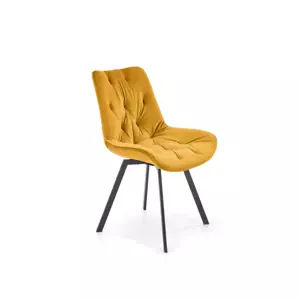 Halmar Otočná jídelní židle K519 - žlutá
