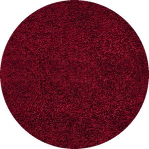Ayyildiz Kruhový koberec Dream Shaggy 4000 – červená 120x120 (průměr) kruh