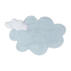 Lorena Canals Bio koberec kusový, ručně tkaný Puffy Dream modrá 110x170 mrak