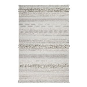 Lorena Canals Bio koberec kusový, ručně tkaný – Airal šedá/béžová 140x200 cm