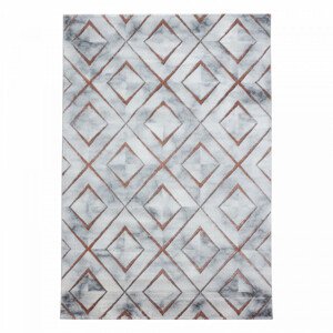 Ayyildiz Kusový koberec Naxos 3811 – šedá/hnědá/bílá 160x230 cm
