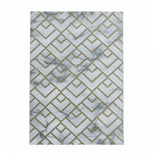 Ayyildiz Kusový koberec Naxos 3813 – žlutá/šedá 80x250 cm
