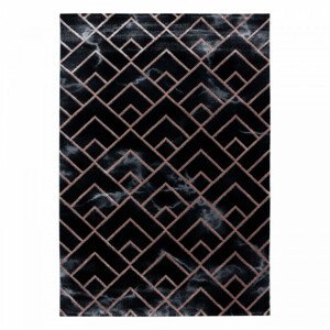 Ayyildiz Kusový koberec Naxos 3814 hnědá/černá 80x250 cm