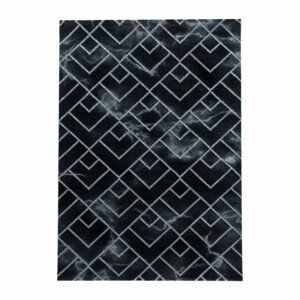 Ayyildiz Kusový koberec Naxos 3814 – černá/šedá 120x170 cm