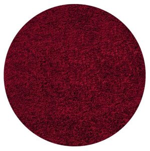 Ayyildiz Kusový koberec Life Shaggy 1500 red kruh 200x200 (průměr) kruh