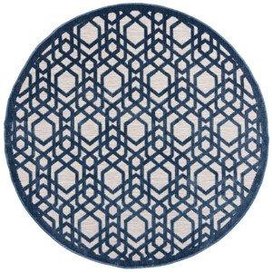 Flair Rugs Kusový koberec Piatto Oro Blue kruh 160x160 (průměr) kruh