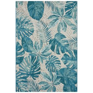Hanse Home Kusový koberec Flair 105618 Tropical Leaves Turqouise 80x165 cm